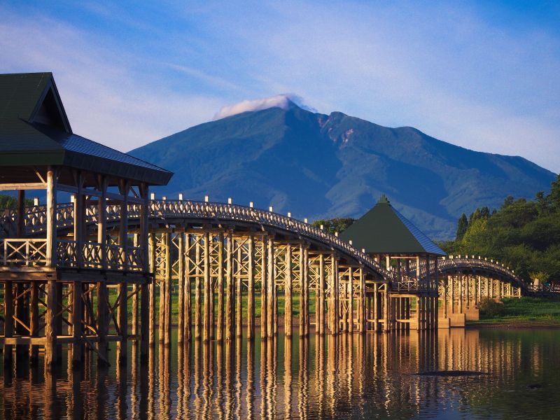 cầu gỗ tsuru no mai aomori cầu gỗ tsuru no mai aomori